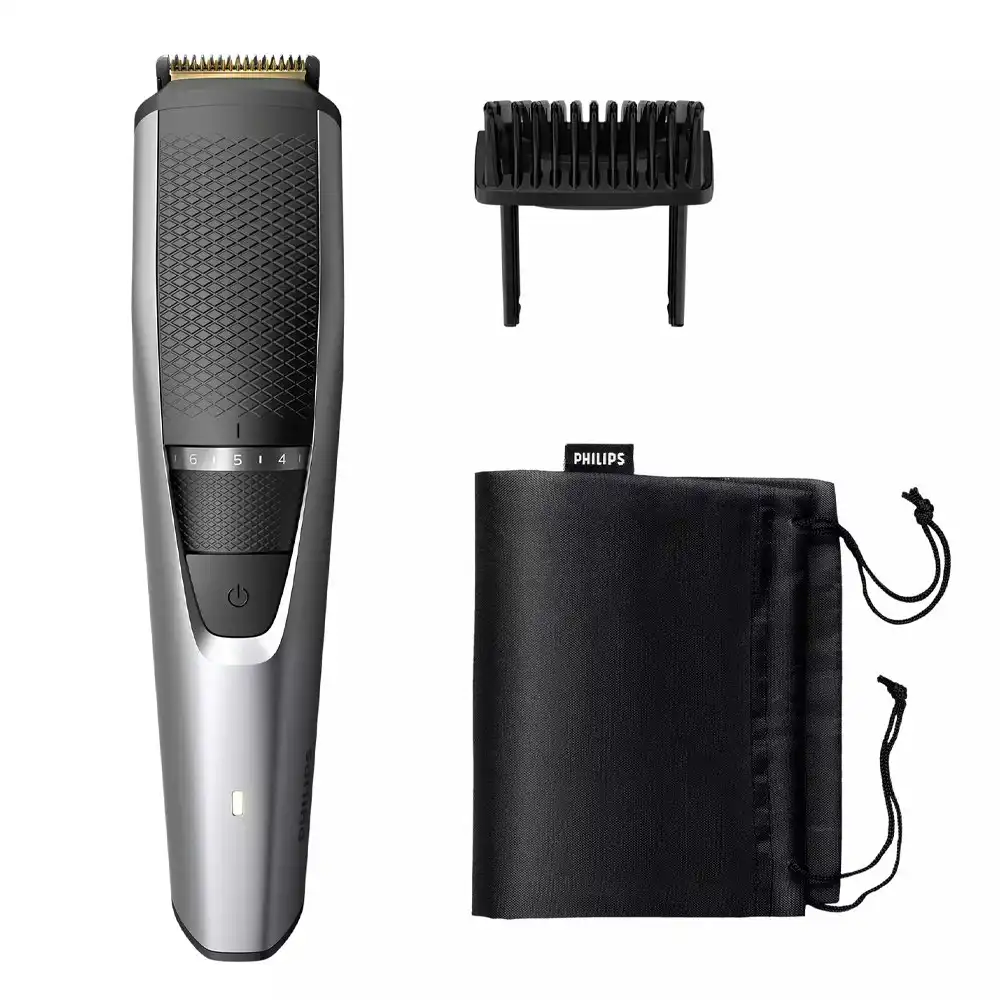 Philips Series 3000 Rechargeable Electric Mens Beard Hair Trimmer/Clipper Styler