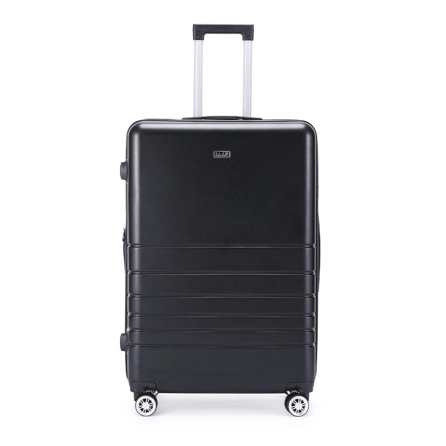 Kate Hill Bloom Luggage Large Wheeled Trolley Hard Suitcase Black 120-139L