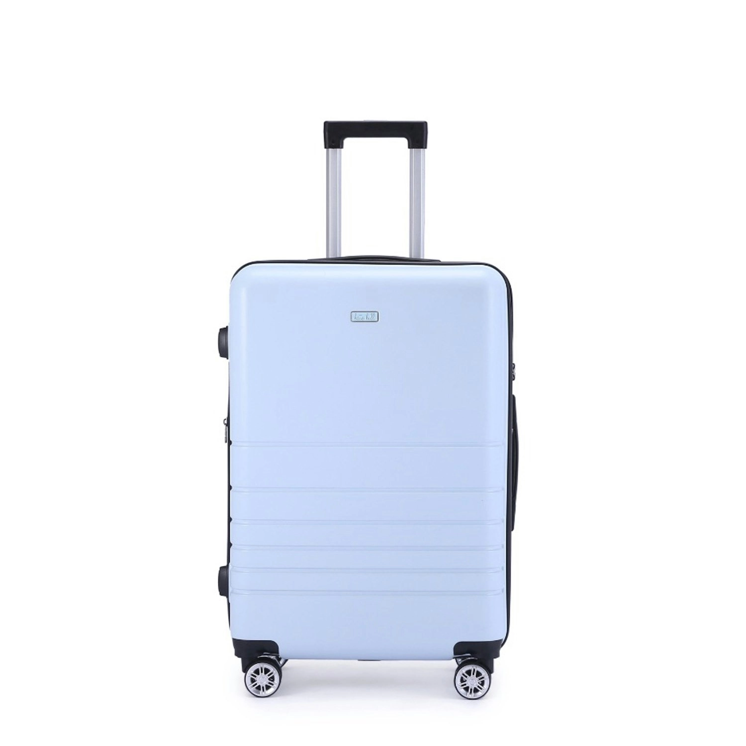 Kate Hill Bloom Luggage Medium Wheeled Trolley Hard Suitcase Blue 80-95L