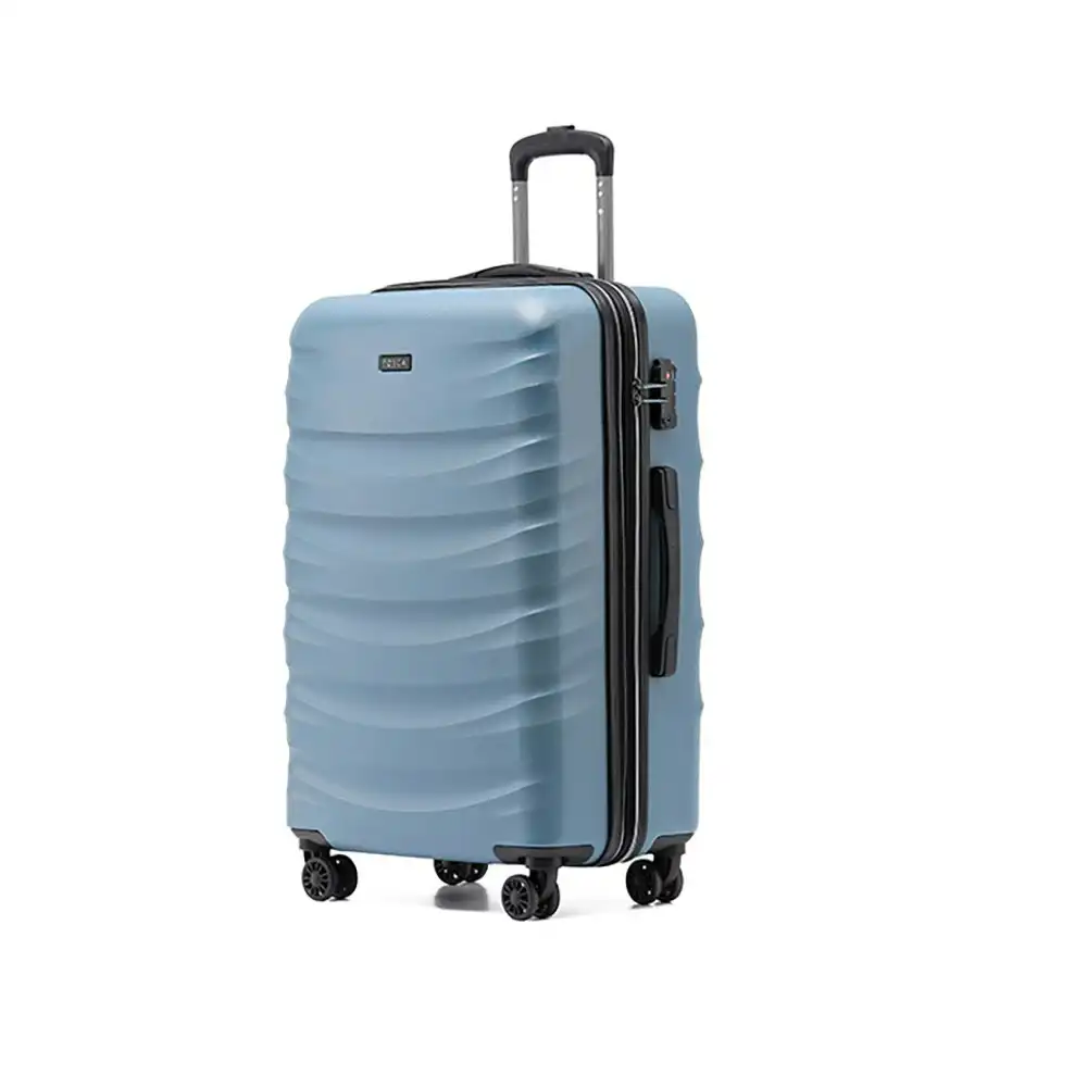 Tosca Interstella 26" Checked Trolley Travel Hard Case Suitcase 68x46x27cm Blue