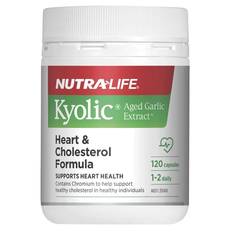 Nutra-Life Kyolic Aged Garlic Extract Heart & Cholesterol Formula 120caps