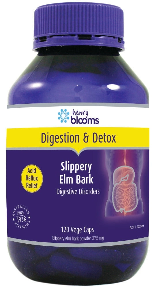 Henry Blooms Slippery Elm Bark 375Mg 120Cap