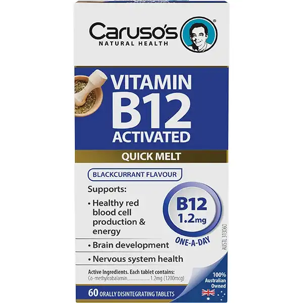 Caruso's Vitamin B12 Activated 60 Tablets