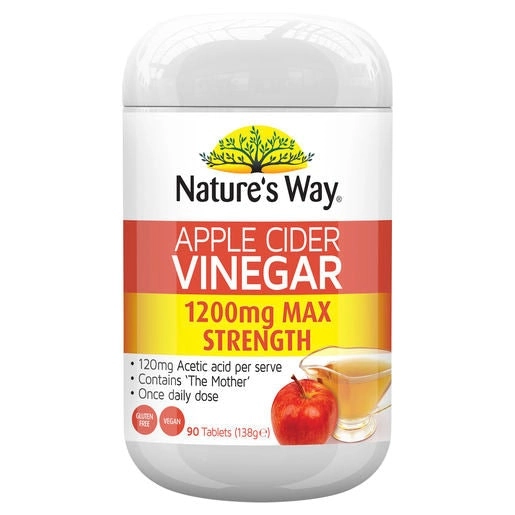 Natures Way Apple Cider Vinegar 1200Mg 90 Tabs