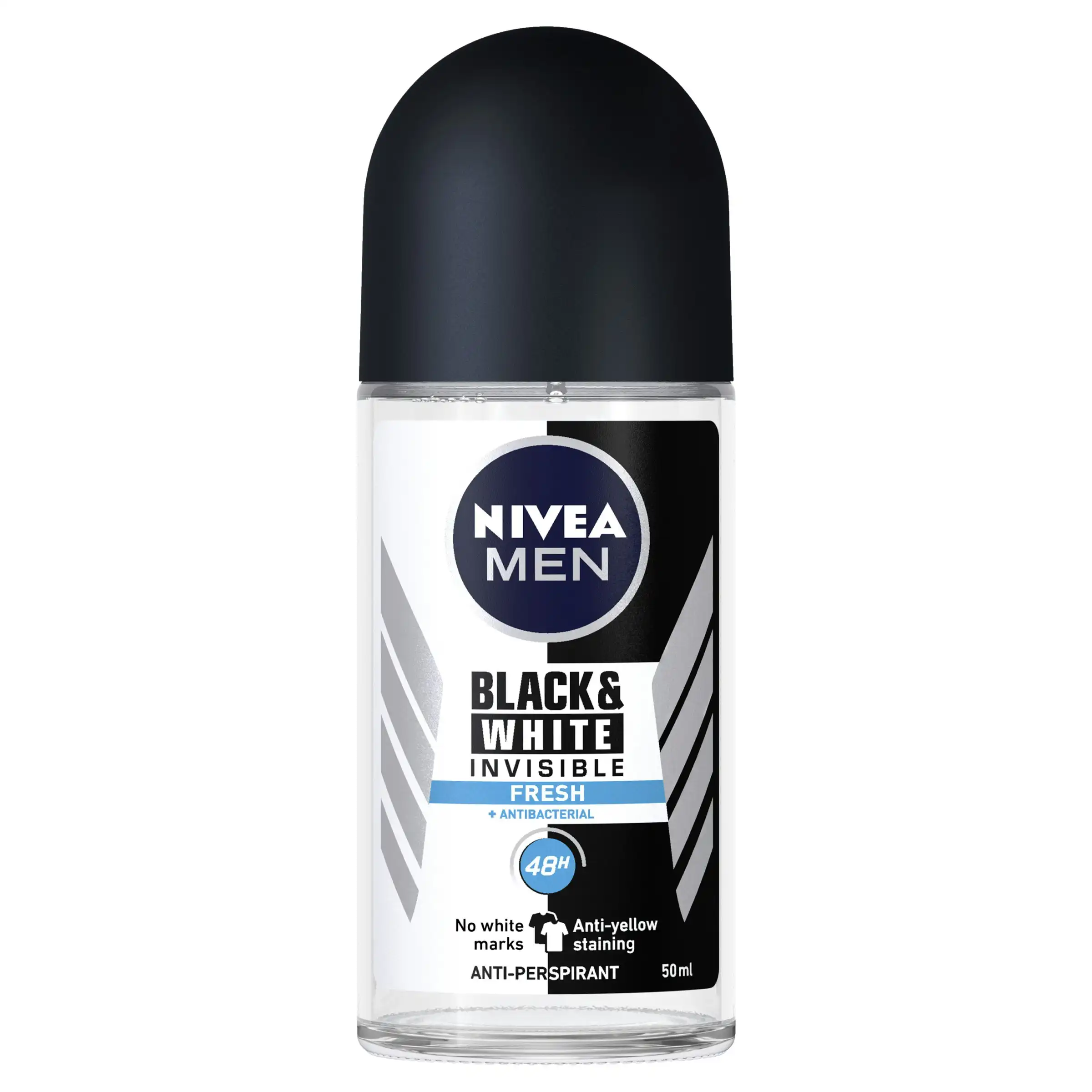 Nivea Men Invisible Black and White Fresh Roll-on Deodorant 50ml