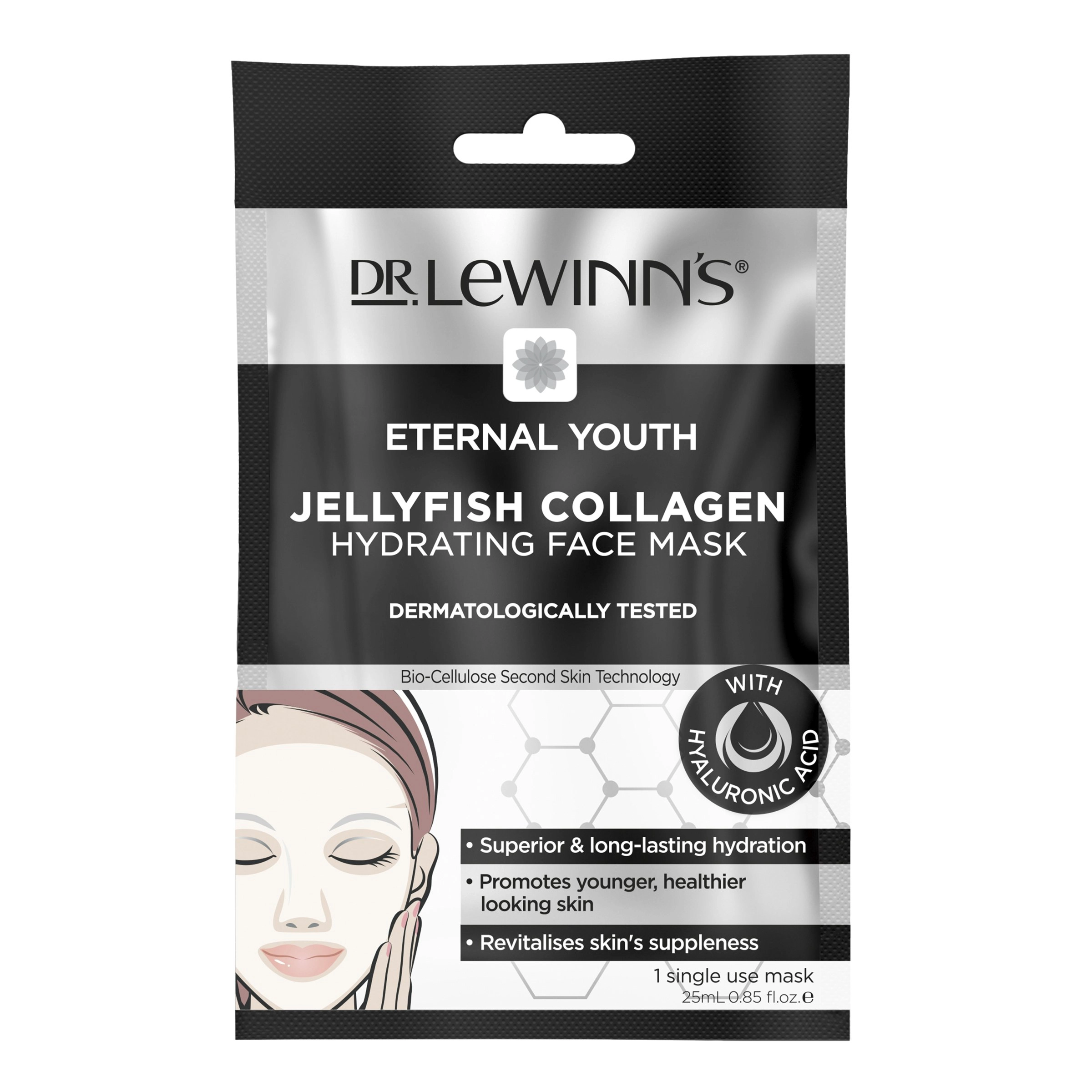 Dr LeWinn's Eternal Youth Jellyfish Collagen Hydrating Face Mask 1 pack