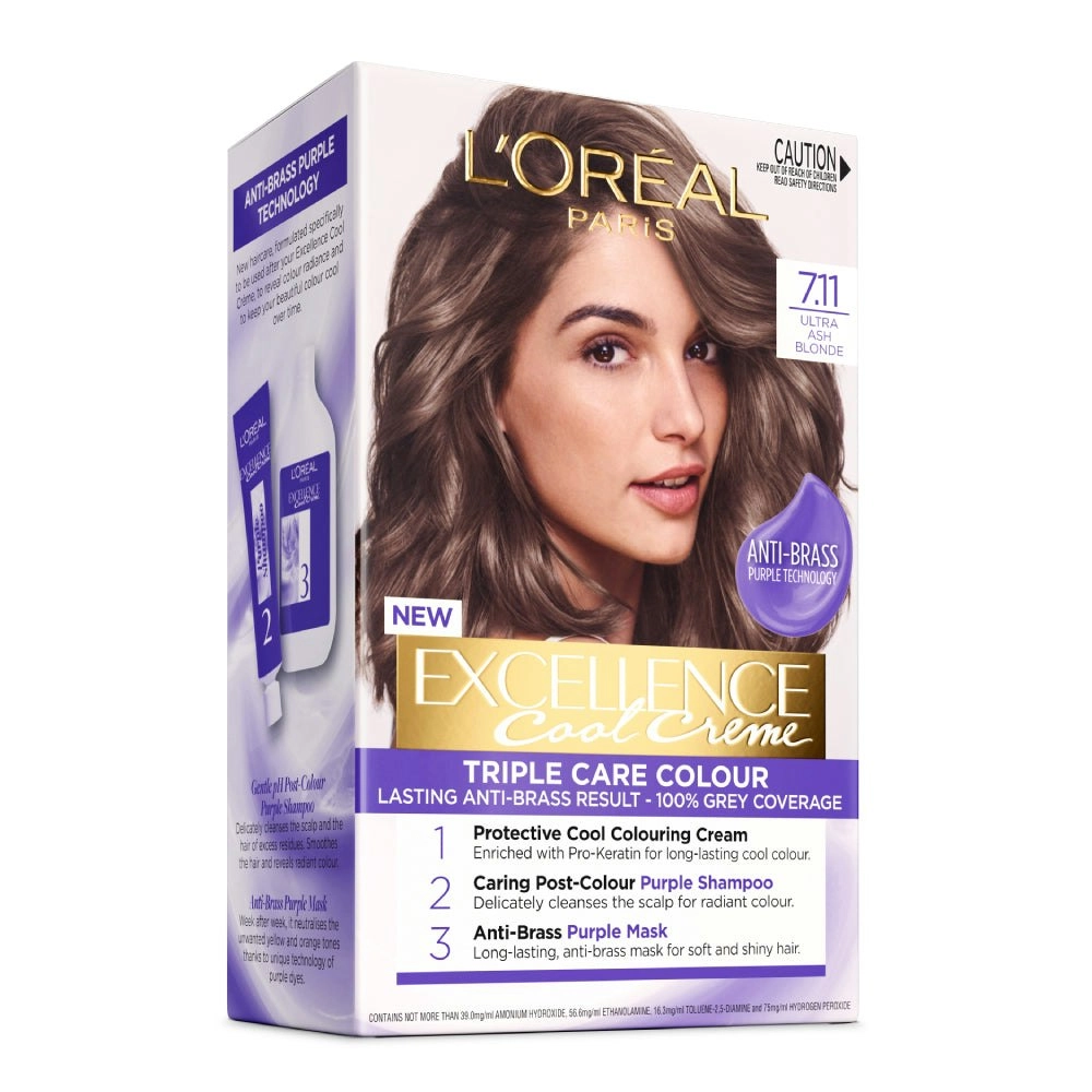 L'Oreal Paris Excellence Cool Creme 7.11 Ultra Ash Blonde