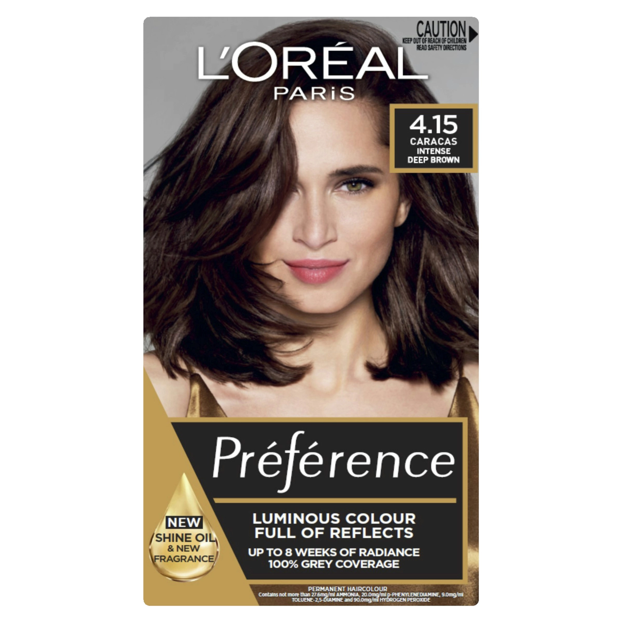 L'Oreal Paris Preference 4.15 Caracas Intense Cool Deep Brown