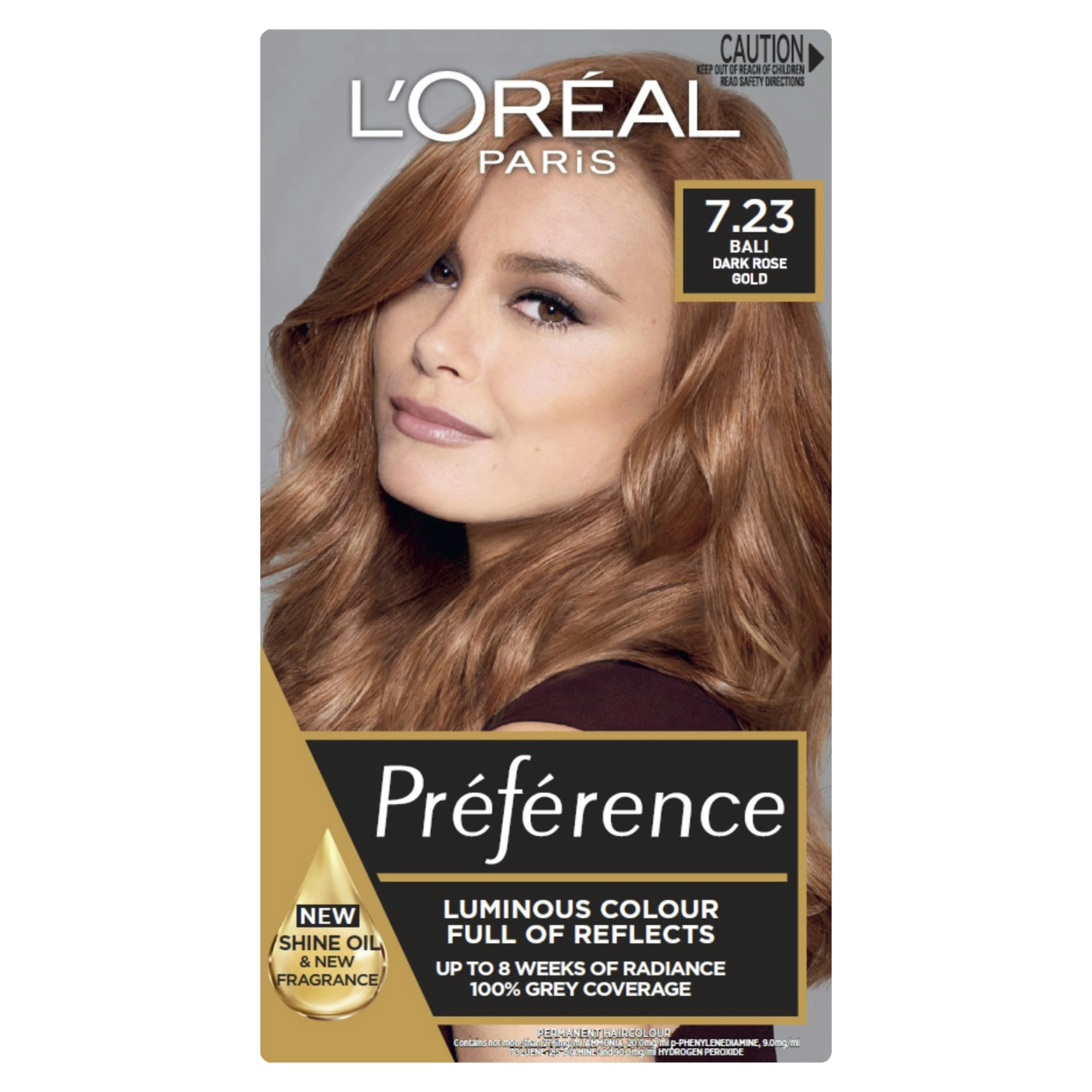 L'Oreal Paris Preference 7.23 Bali Dark Rose Gold