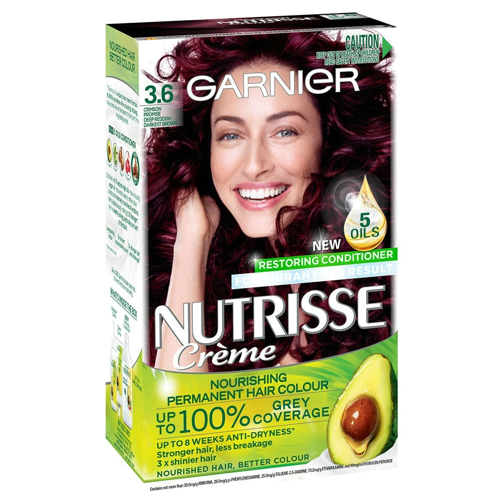 Garnier Nutrisse Hair Colour 3.6 Crimson Promise