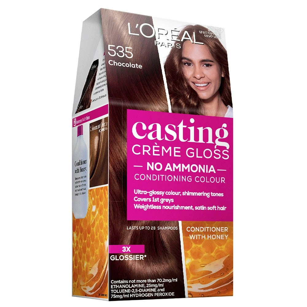 L'Oreal Paris Casting Creme Gloss Semi-Permanent Hair Colour - 535 Chocolate (Ammonia Free)