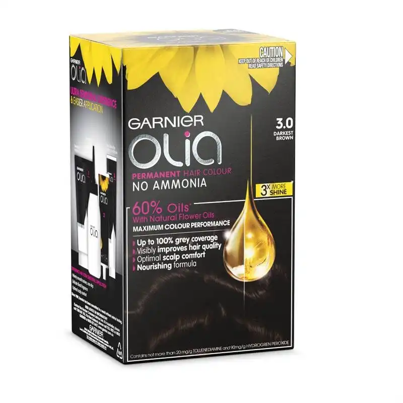 Garnier Olia Hair Colour 3.0 Darkest Brown