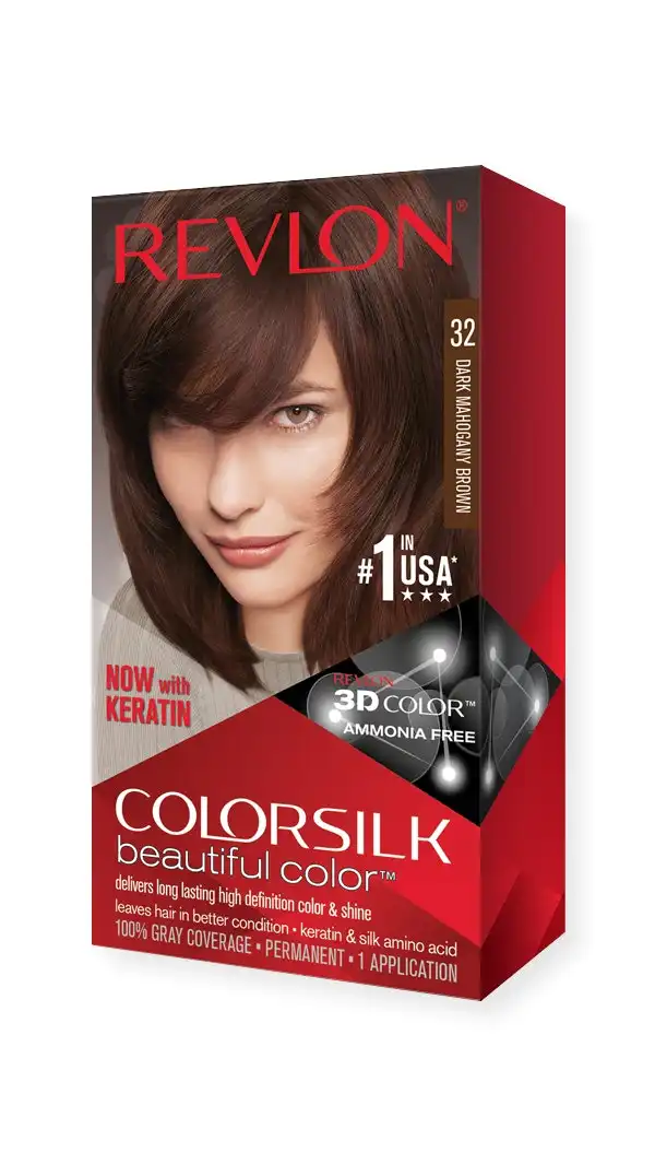 Revlon ColorSilk Beautiful Color 32 Dark Mahogany Brown