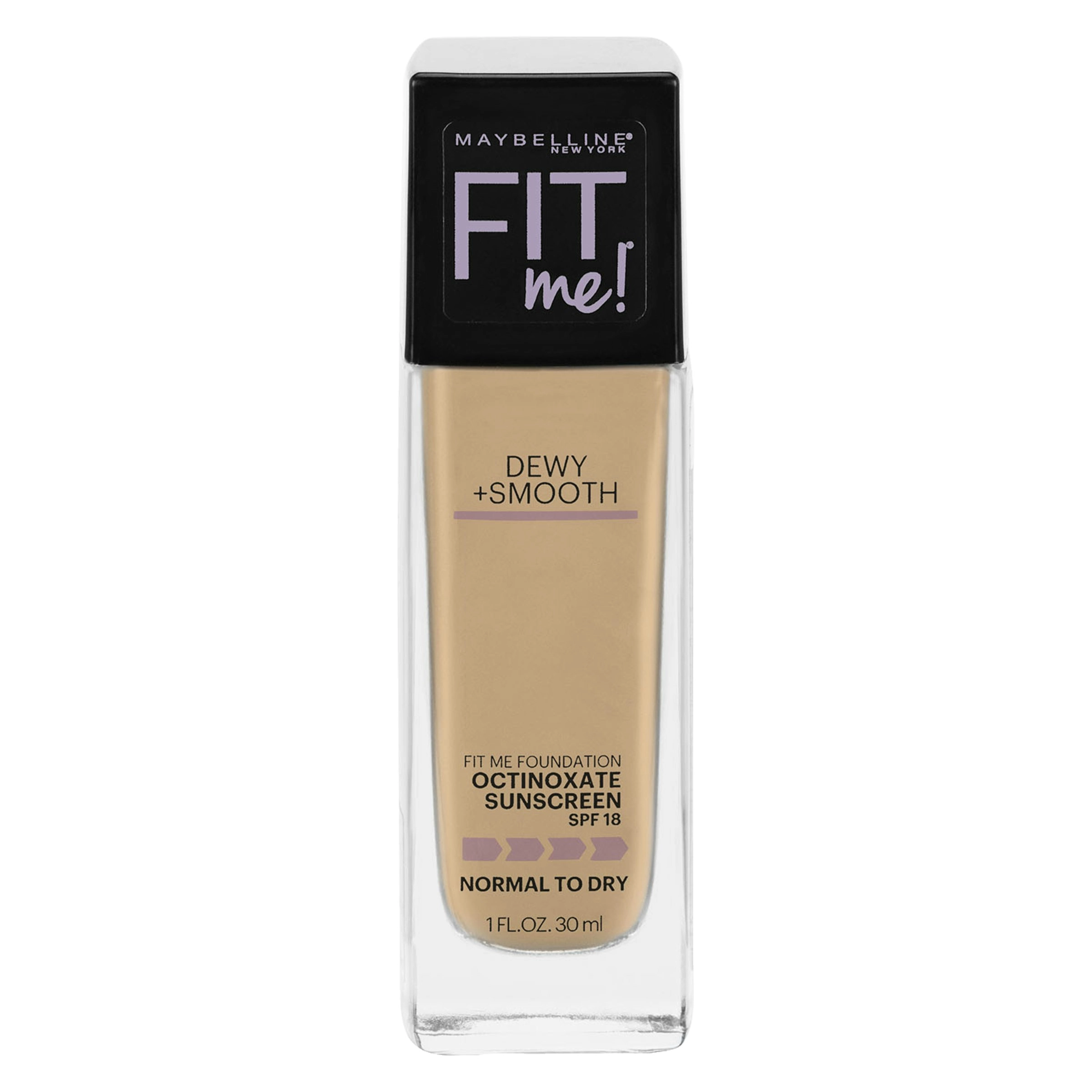 Maybelline Fit Me Dewy & Smooth Luminous Liquid Foundation - Sandy Beige 210