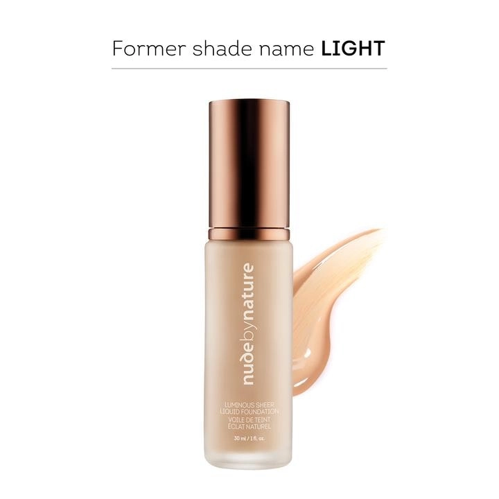 Nude by Nature Luminous Sheer Liquid Foundation Shell Beige 30ml