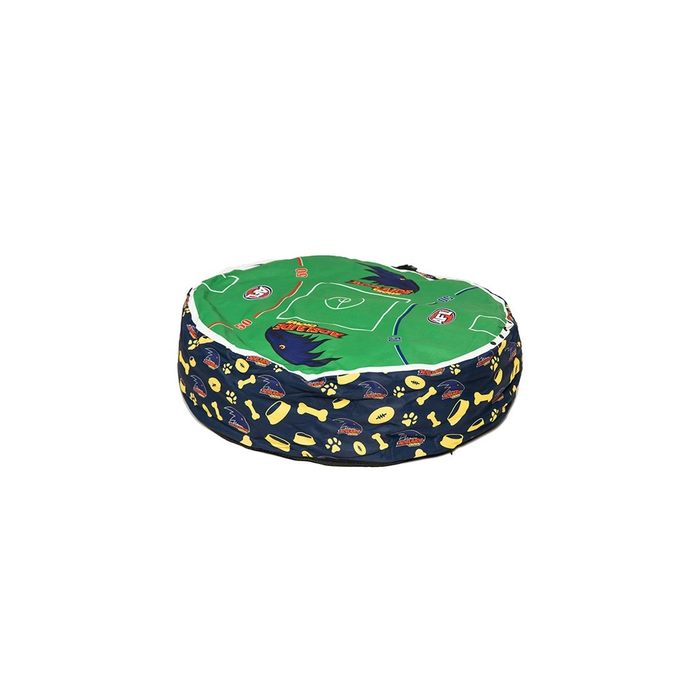 AFL Adelaide Crows Pet Bed Dog 70x60cm Round Sleeping Comfort Cushion Lounger