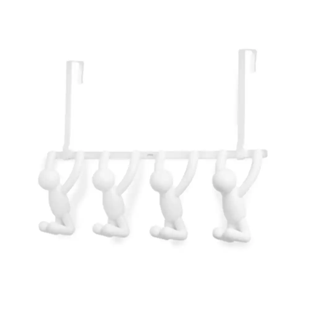 Umbra Buddy 4 White Over The Door Home Utility Hooks Decorative 32x47x11cm