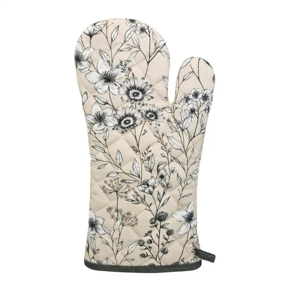 J.Elliot Blossom 19x35cm Cotton Oven Mitt Kitchen Cooking/Baking Gloves Cream