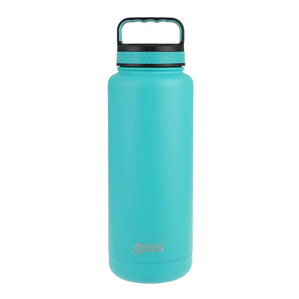 Oasis 1.2L Double Wall Insulated Titan Drink Bottle Stainless Steel Turquoise