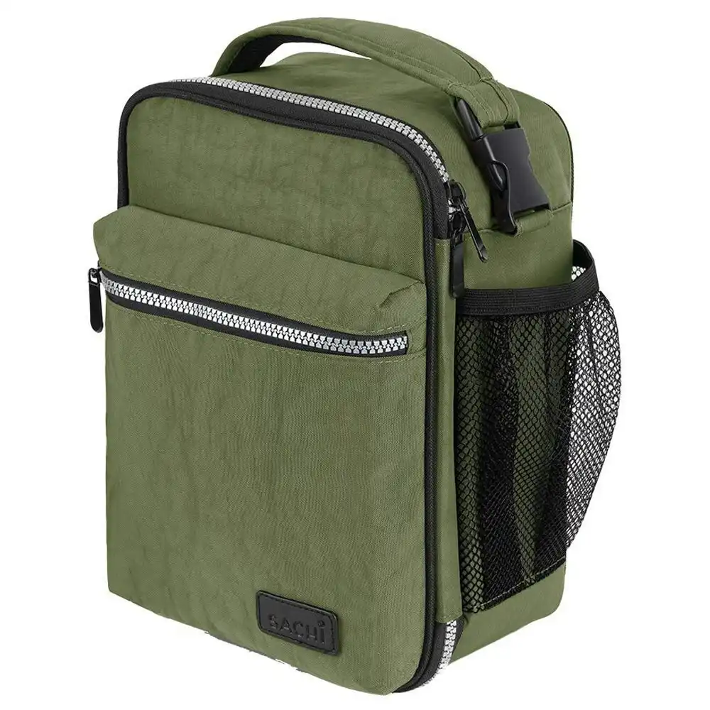 Sachi Explorer 28cm Insulated Lunch Storage Bag w/ Bottle Holder/Pocket Olive