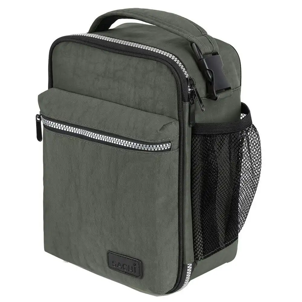 Sachi Explorer 28cm Insulated Lunch Storage Bag w/ Bottle Holder/Pocket Steel