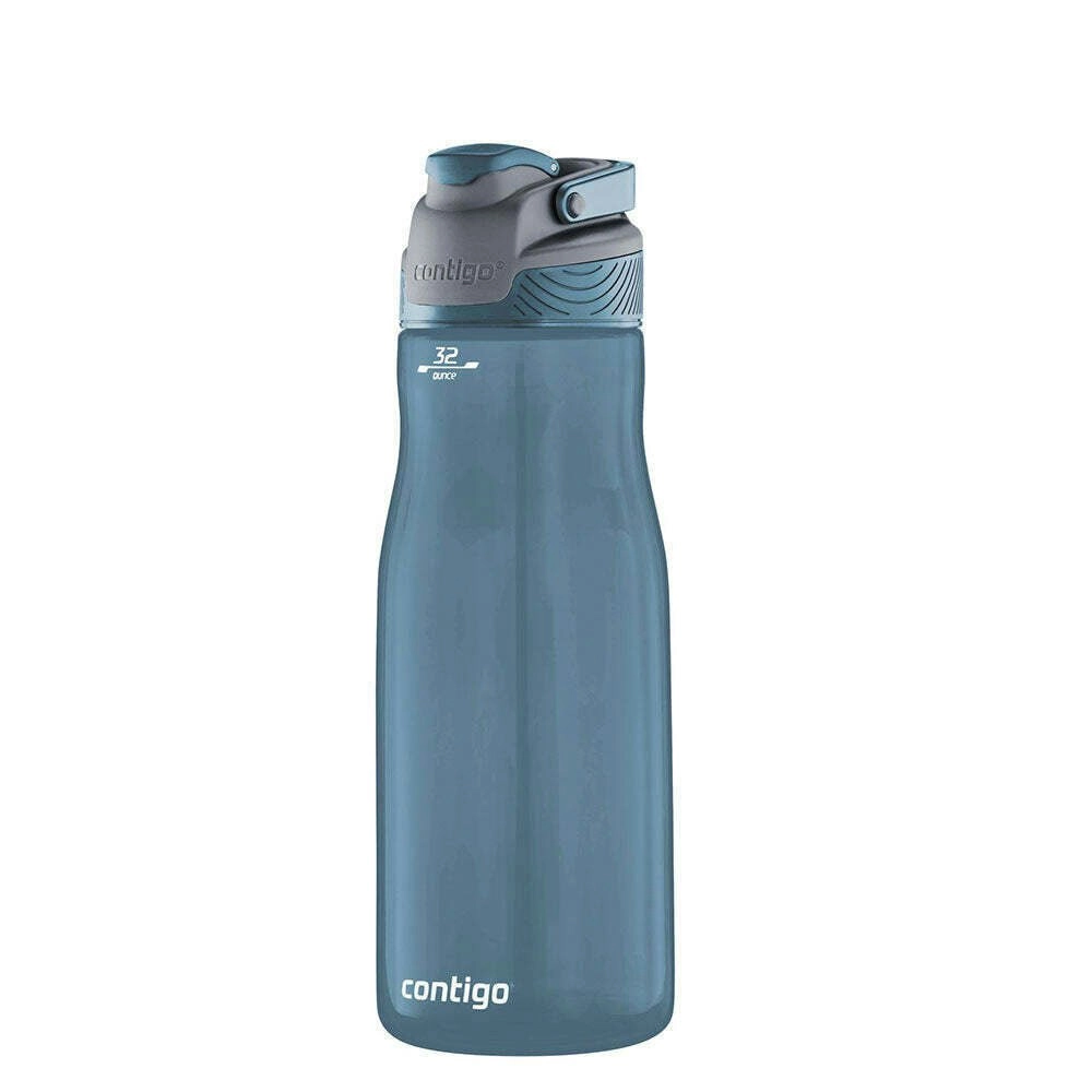 Contigo Autoseal Water Bottle Stormy Weather  946ml Transparent Blue Coloured