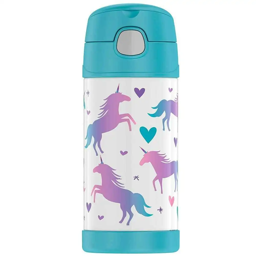 Thermos 355ml Funtainer Vacuum Insulated Drink Bottle Unicorn Stainless Steel