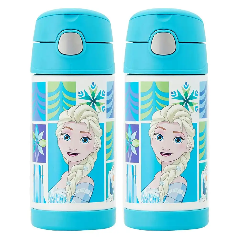 2x Thermos 355ml Funtainer Vacuum Insulated Drink Bottle Frozen Stainless Steel