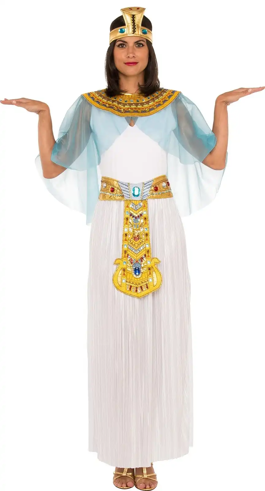 Rubies Back In Time Ancient Egypt Pharaoh Cleopatra Women Dress Costume Size M