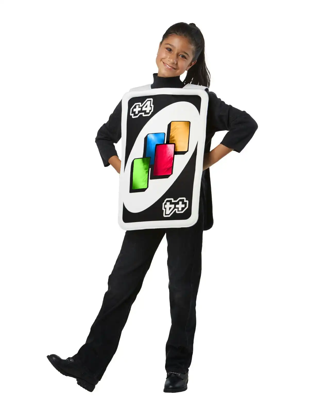Rubies Uno Draw Four Card Child Tabard Dress Up Kids Halloween Costume One Size