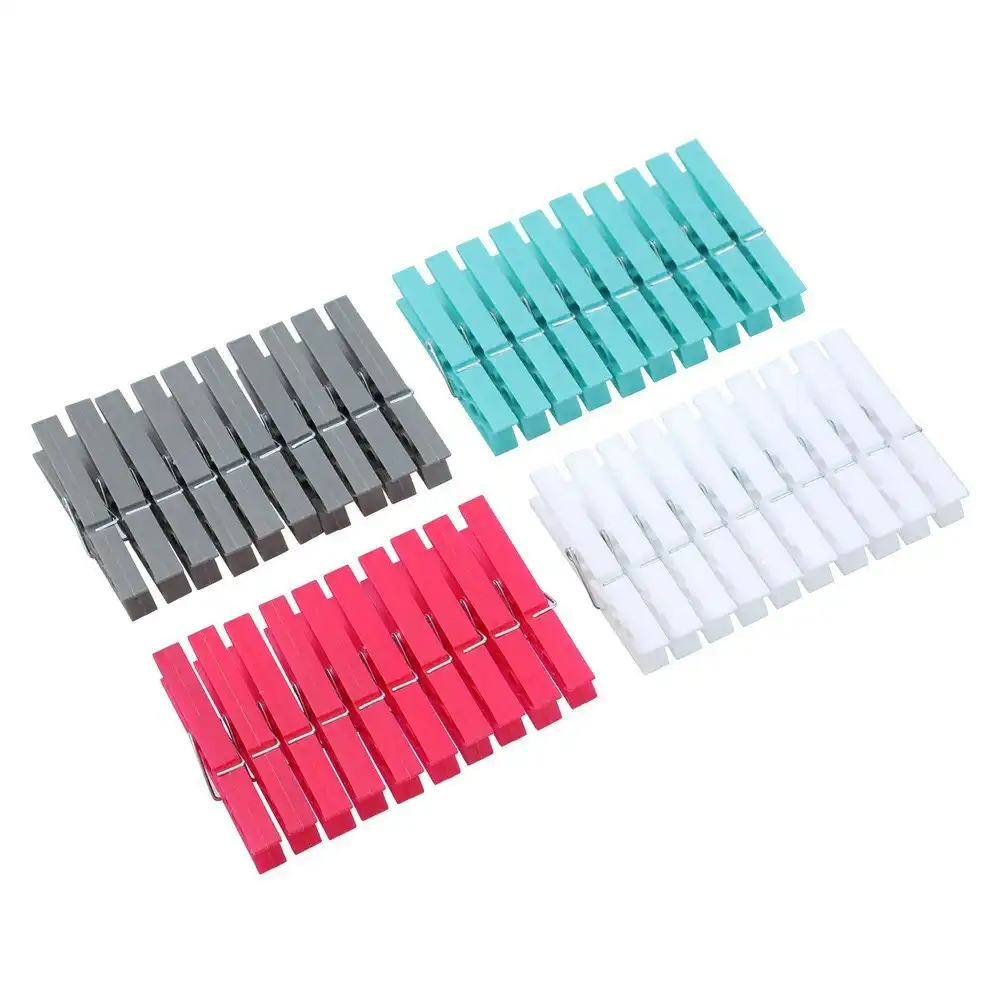10x 40PK Hangit Essential Clothes Pegs Hanging Laundry Pin Undergarment Clips