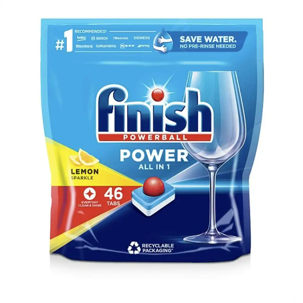 230pc Finish Powerball All-in-1 Dishwashing Cleaning Tablet Pods Lemon Sparkle