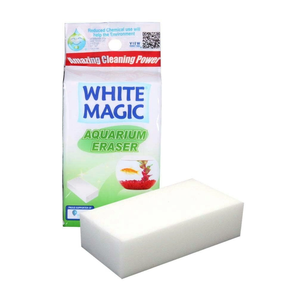 White Magic Aquarium Eraser Sponge Glass/Acrylic Fish Tank/Terrariums Cleaner