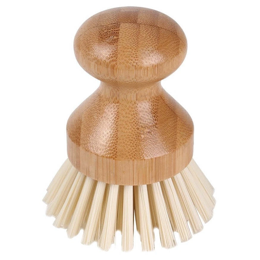 Eco Basics Eco-Friendly Non-Stick Pot Brush Bamboo Anti-Scratch Nylon Bristles