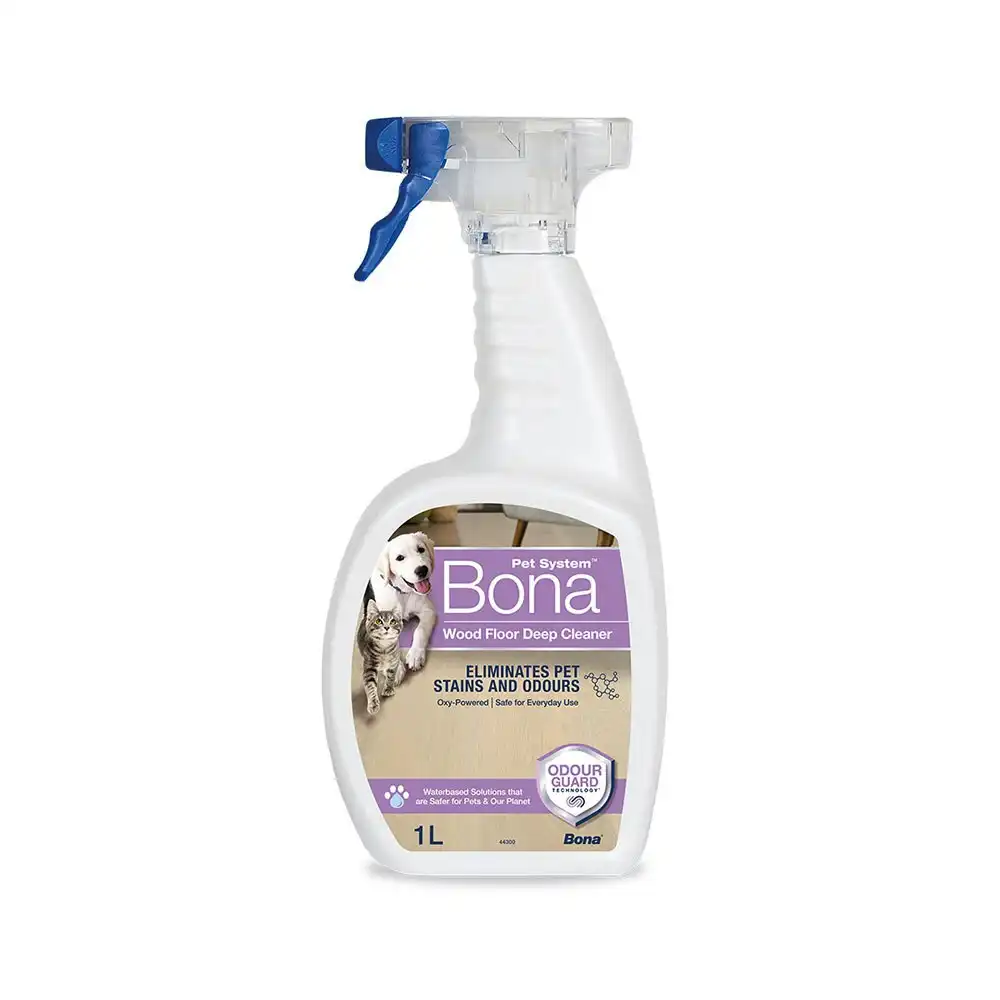 Bona Pet Care Water-Based Wood-Floor Deep Cleaner Non-Toxic Spray 1L Bottle