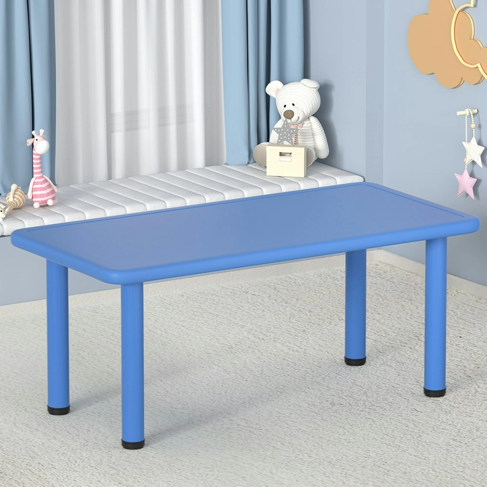 Keezi Kids Table Plastic Square Activity Study Desk 60X120CM