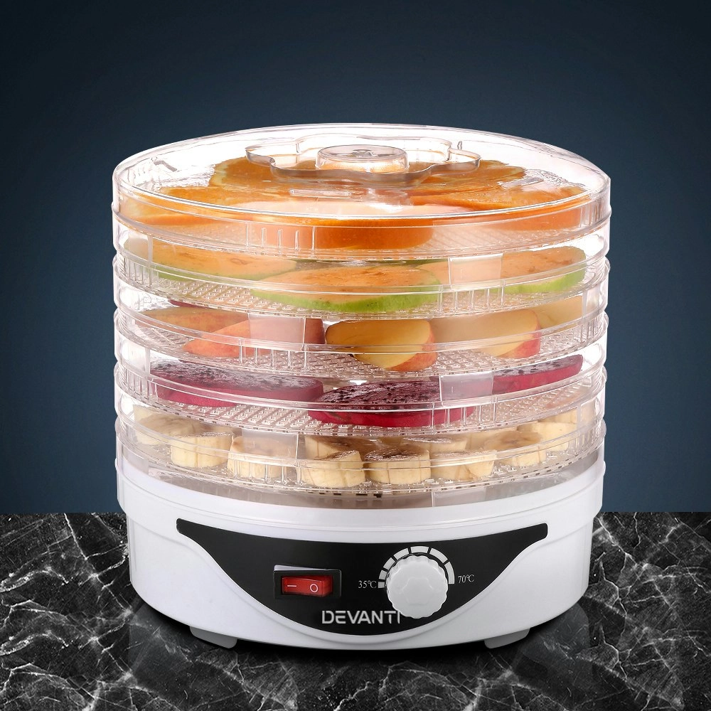 Devanti 5 Trays Food Dehydrator White