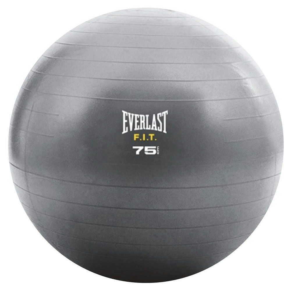 Everlast Core Strength Inflatable Yoga Fitness/Exercise Gym Fit Ball 75cm Grey