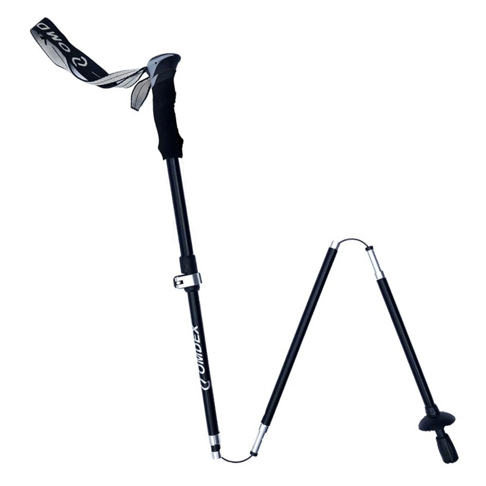 High Trek Roam Outdoors Trail Hiking Aluminium Walking Stick/Pole Folding