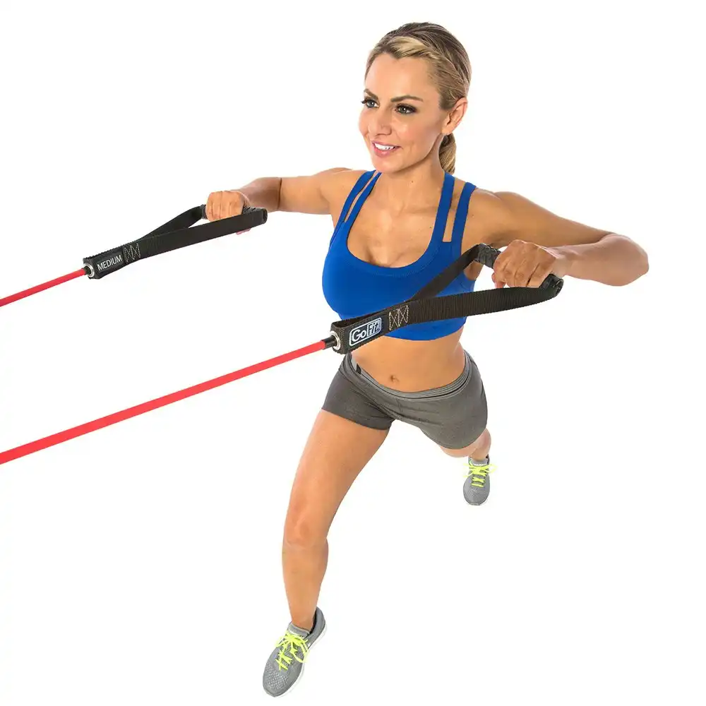 Gofit Gym Active 30lbs Resistance Training Light Power Tube w/Door anchor