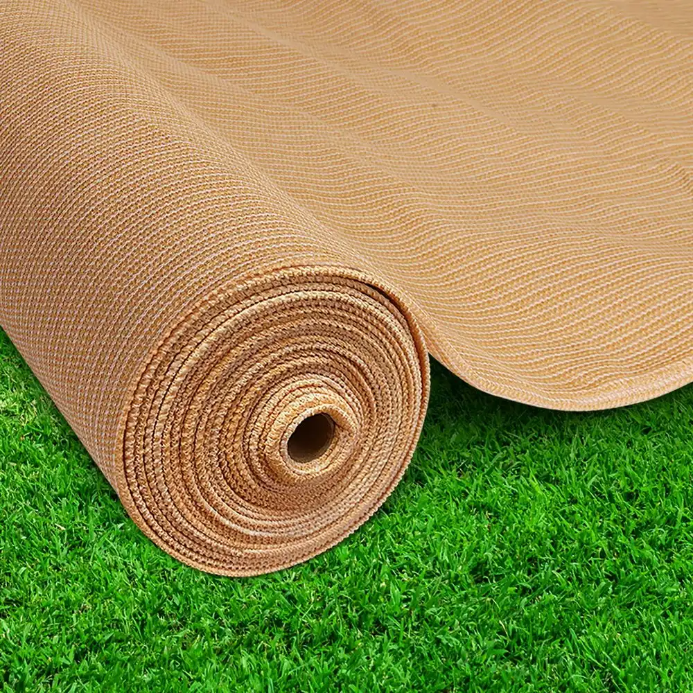 Instahut 50% Shade Cloth 1.83x50m Shadecloth Sail Heavy Duty Beige