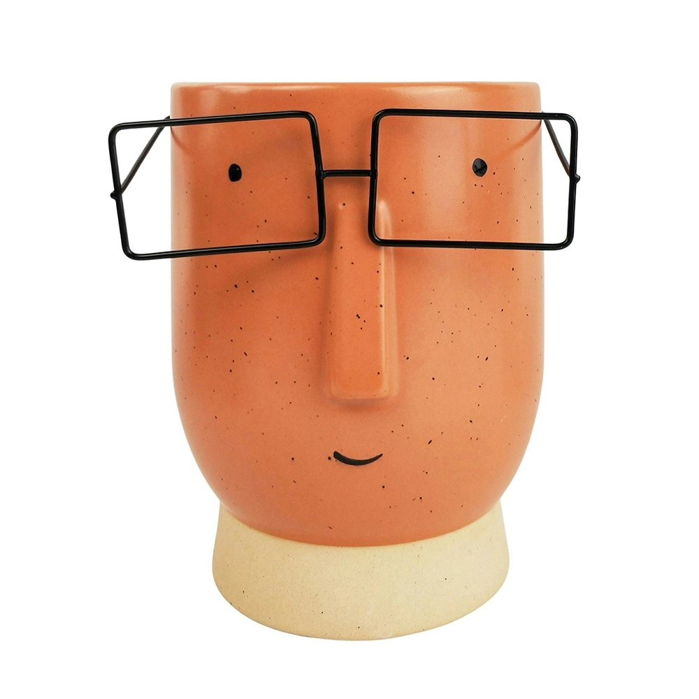 Urban 15cm Blake w/ Glasses Tall Ceramic Planter Home/Garden Plant Pot Terracota