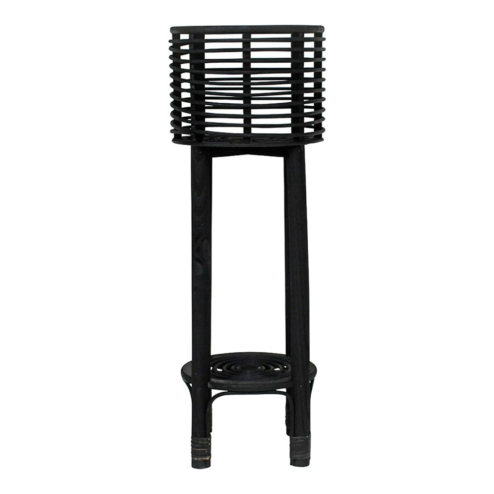 Bamboo Planter 70cm Island Tall Home/Office Decor Plant Pot Stand Holder Black