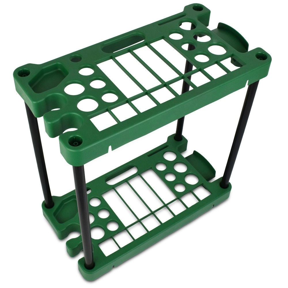 Hercules Garden Tools/Rack/Shovel Standing Storage Rack Green 26 Slot 58x62cm