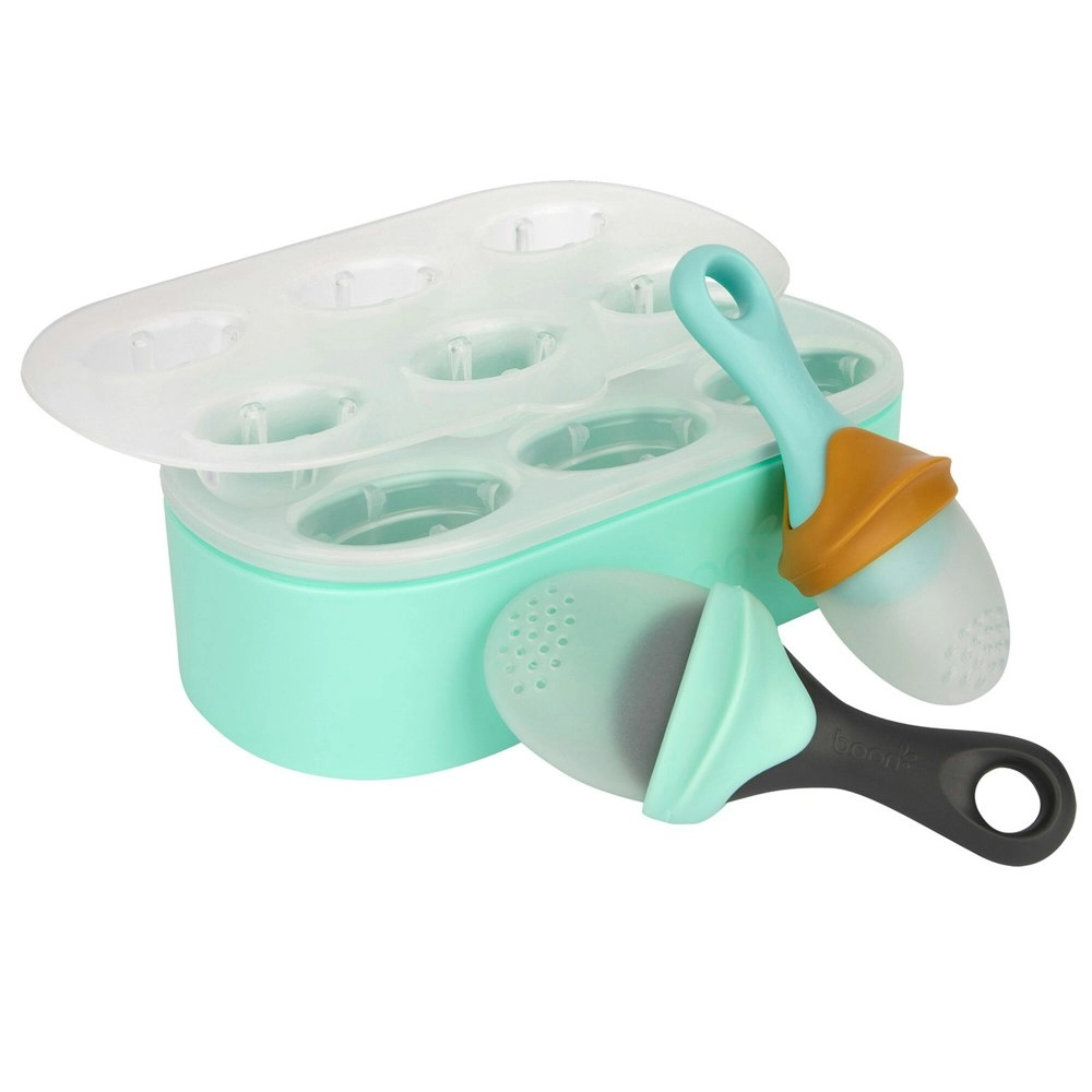 2pc Boon Pulp Silicone Yogurt Mould Popsicle/IcyPole Freezer Tray Feeder Set 6m+