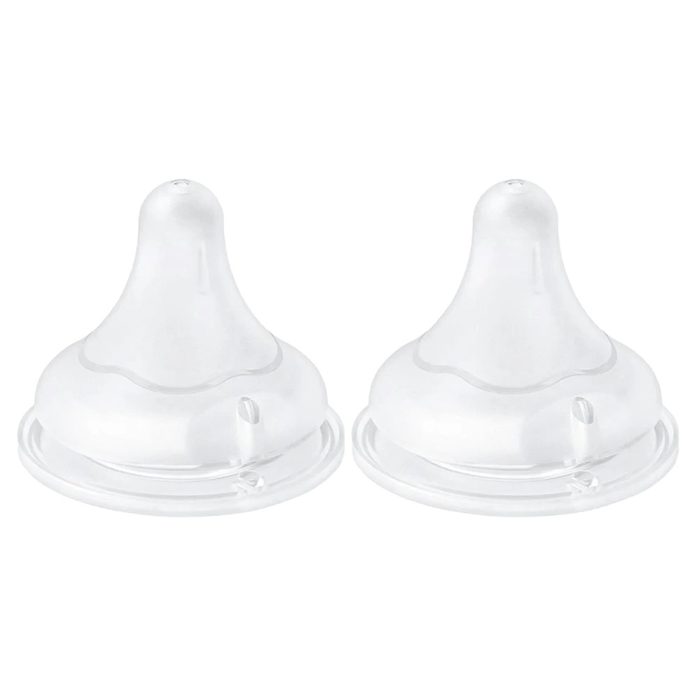 2pc PIGEON Softouch LLL Y Cut Wide Neck Nursing Baby Feeding Bottle Lid 15m+