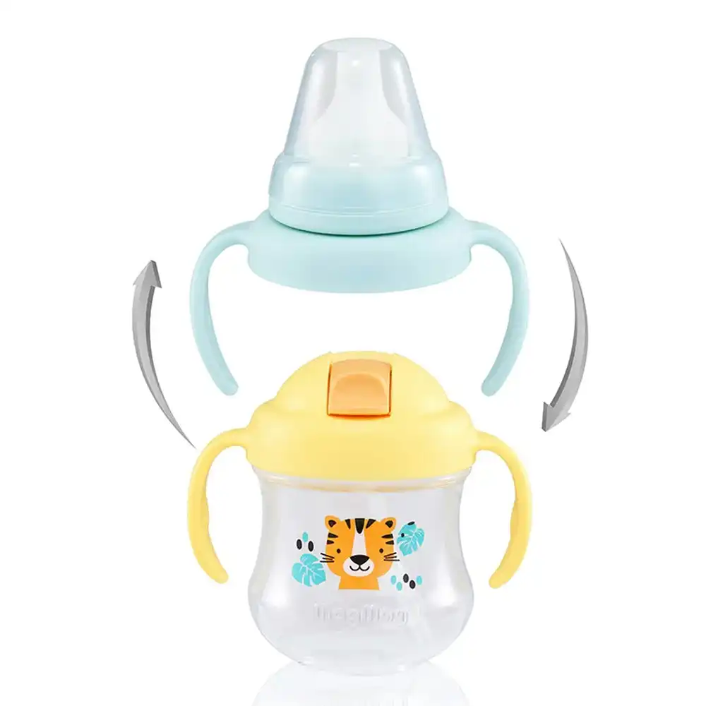 PIGEON Magmag Baby/Toddler Set-Up Set Drinking Spout/Straw Cup Set BPA/BPS Free