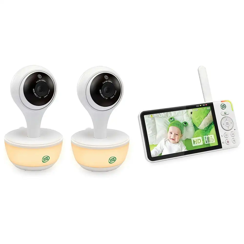 LeapFrog LF815HD 5" Wifi HD Video/Audio Baby Monitor w/ 2 Cameras/Night Light