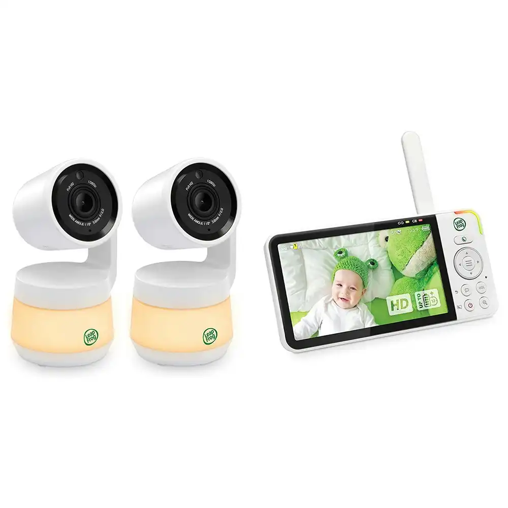 LeapFrog LF925HD 5" Wifi HD Video/Audio Pan & Tilt Baby Monitor w/ 2 Cameras