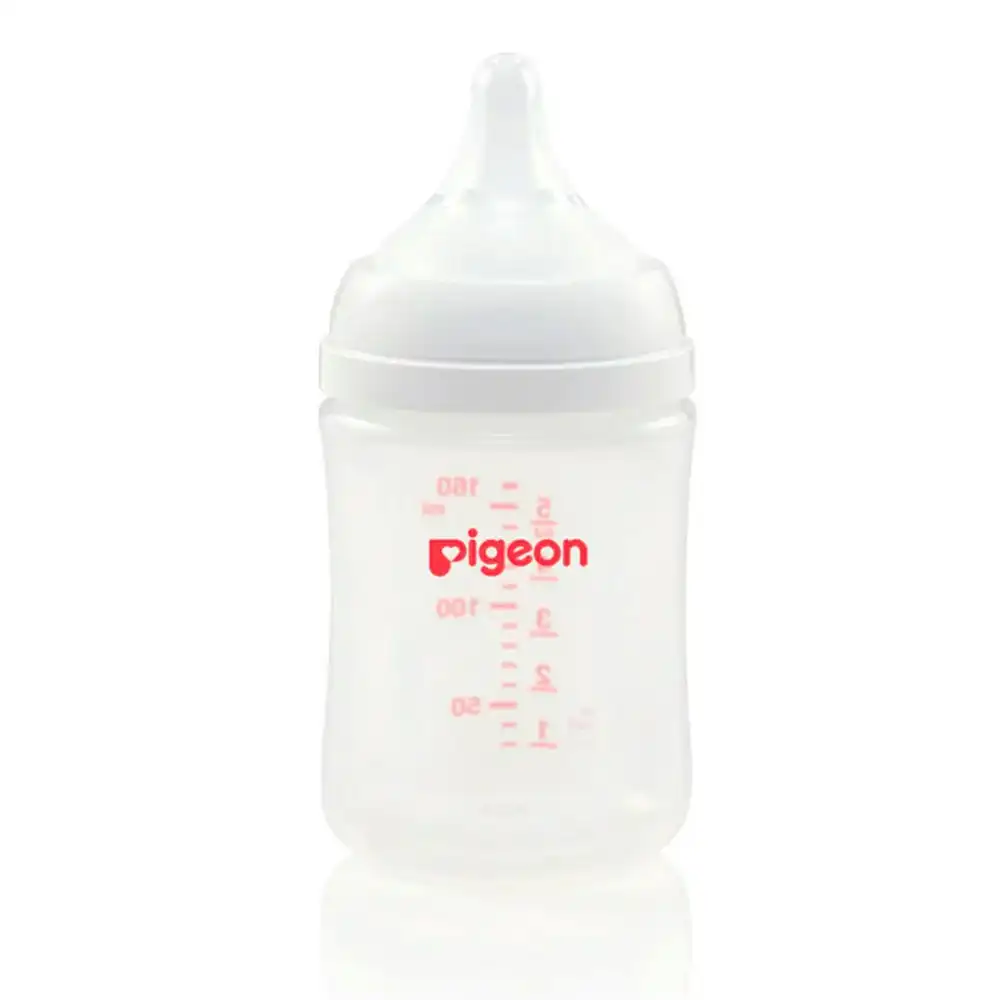 PIGEON Softouch lll PP 160ml Wide Neck Baby/Newborn Breastfeeding Bottle 0m+